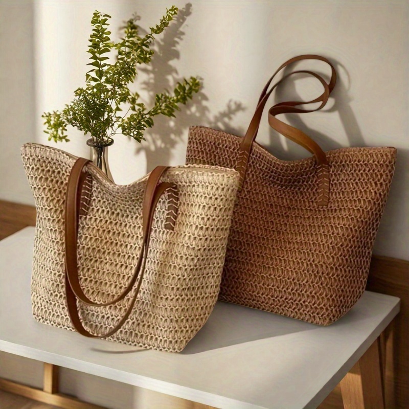 Crochet Bag Raffia - Modna i uniwersalna damska torba tkana