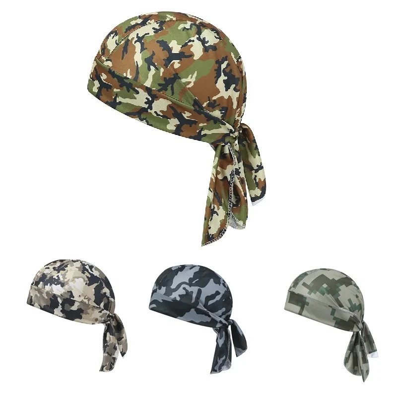 Headband Summer Knit - Kamuflażowa opaska na głowę, bandana, chusta,