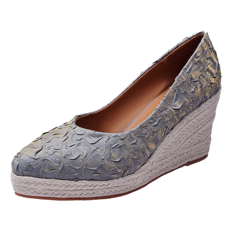 Buty na koturnie z platformą,  – Wedge Espadrille Women recenzja i cena