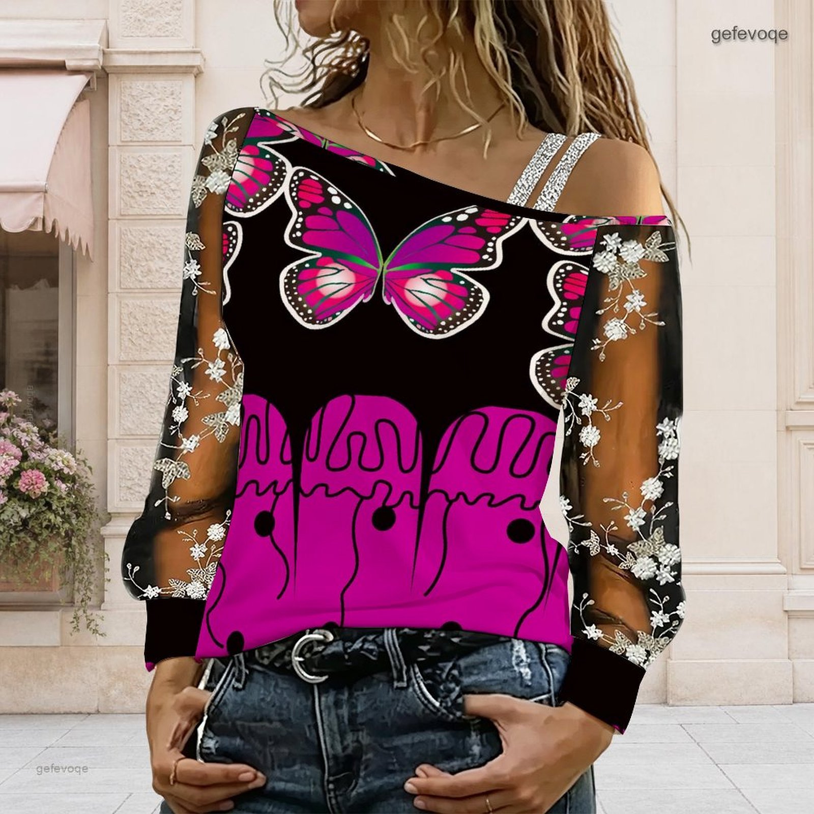Damska bluzka z odkrytymi rami – Blouse Off Shoulder recenzja i cena
