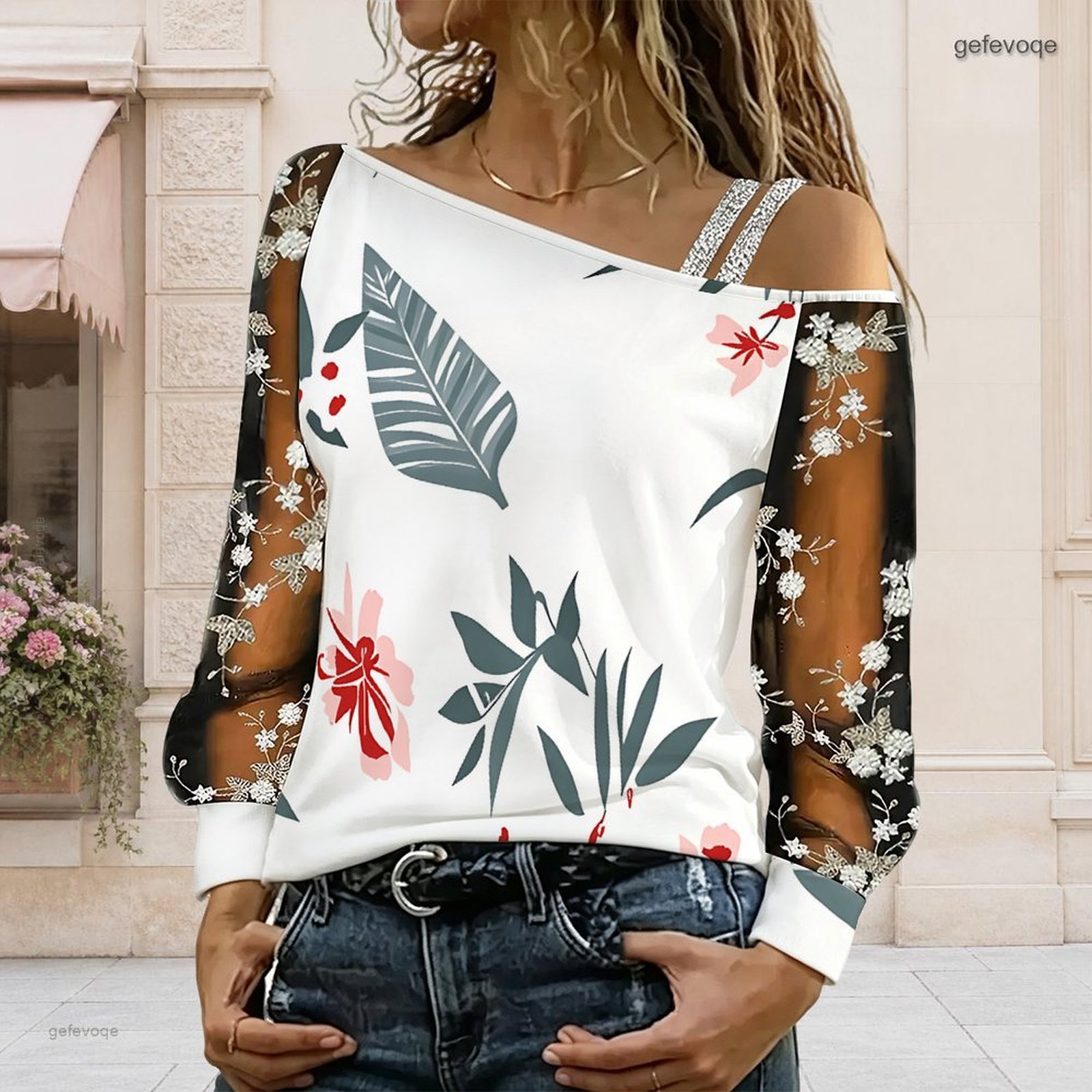 Damska bluzka z odkrytymi rami – Blouse Off Shoulder recenzja i cena
