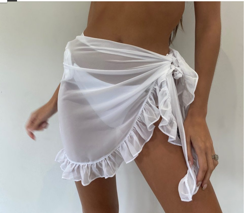 6 kolorów Ruffle Bikini Cover  – Cover Up Kaftan recenzja i cena