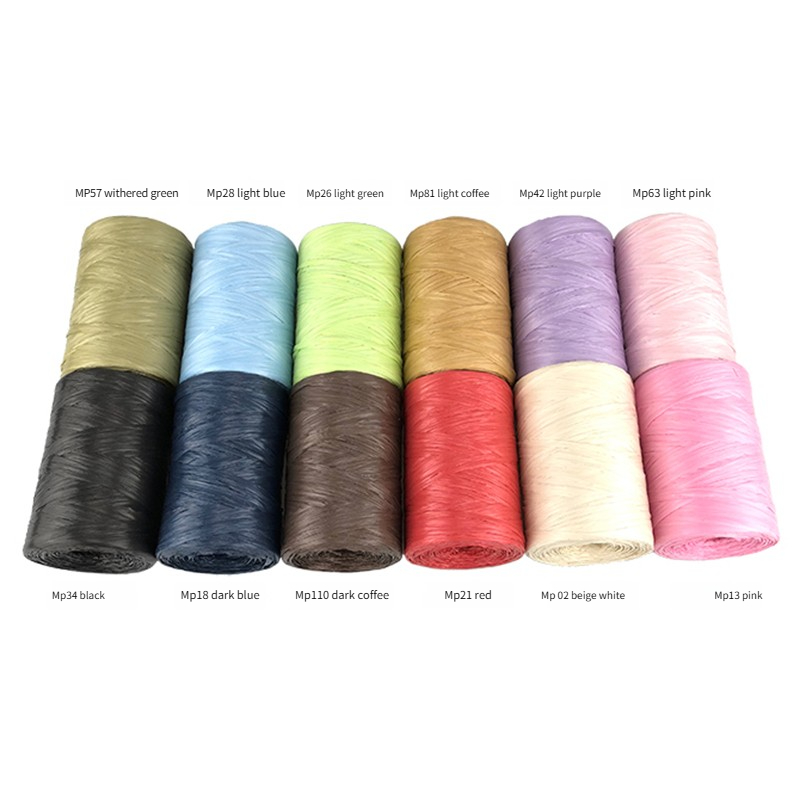 100g/szt. Płaska włóczka z raf – Crochet Bag Raffia recenzja i cena