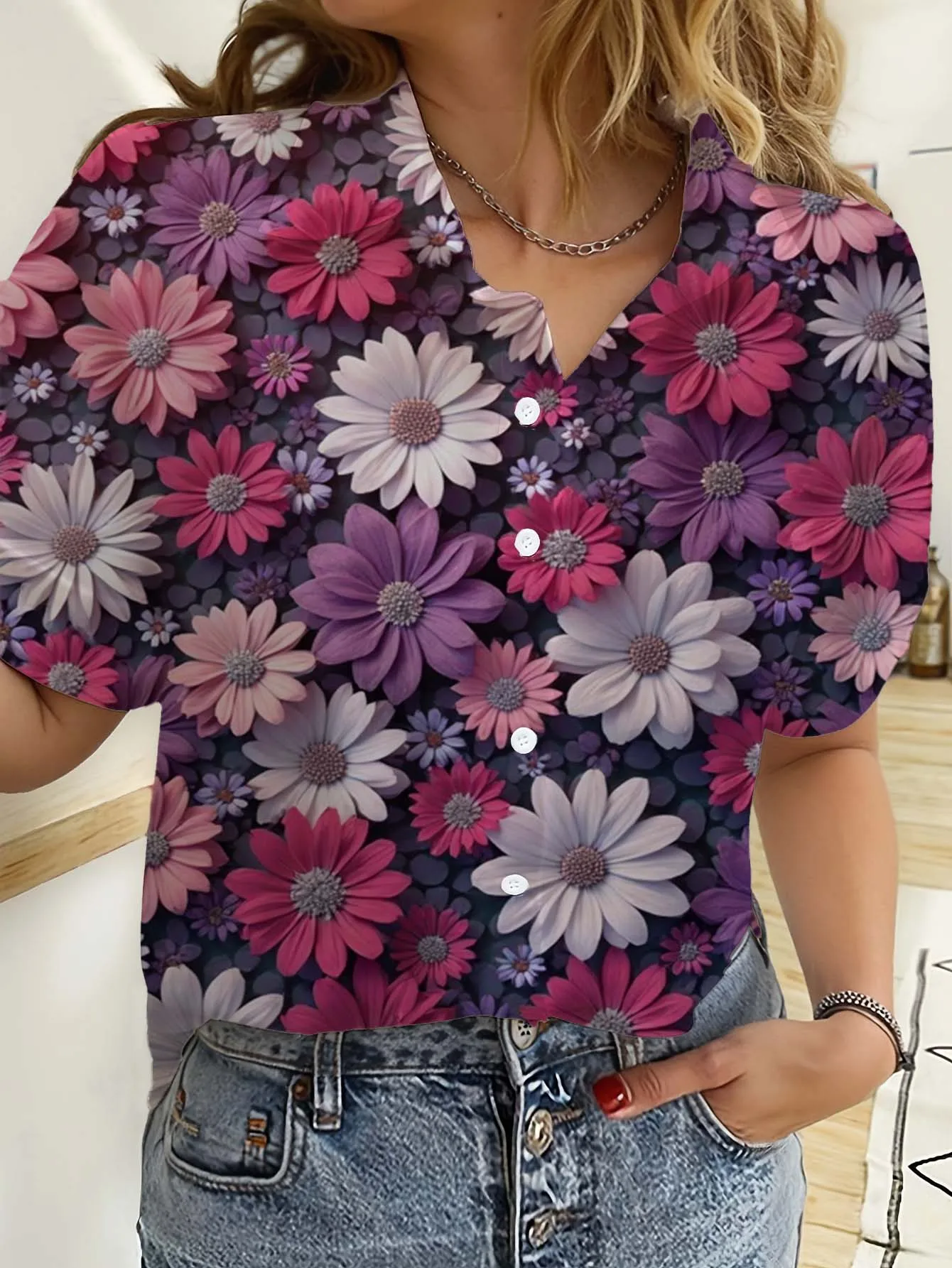 Hawajskie koszule damskie z kr – Romper Floral Print recenzja i cena