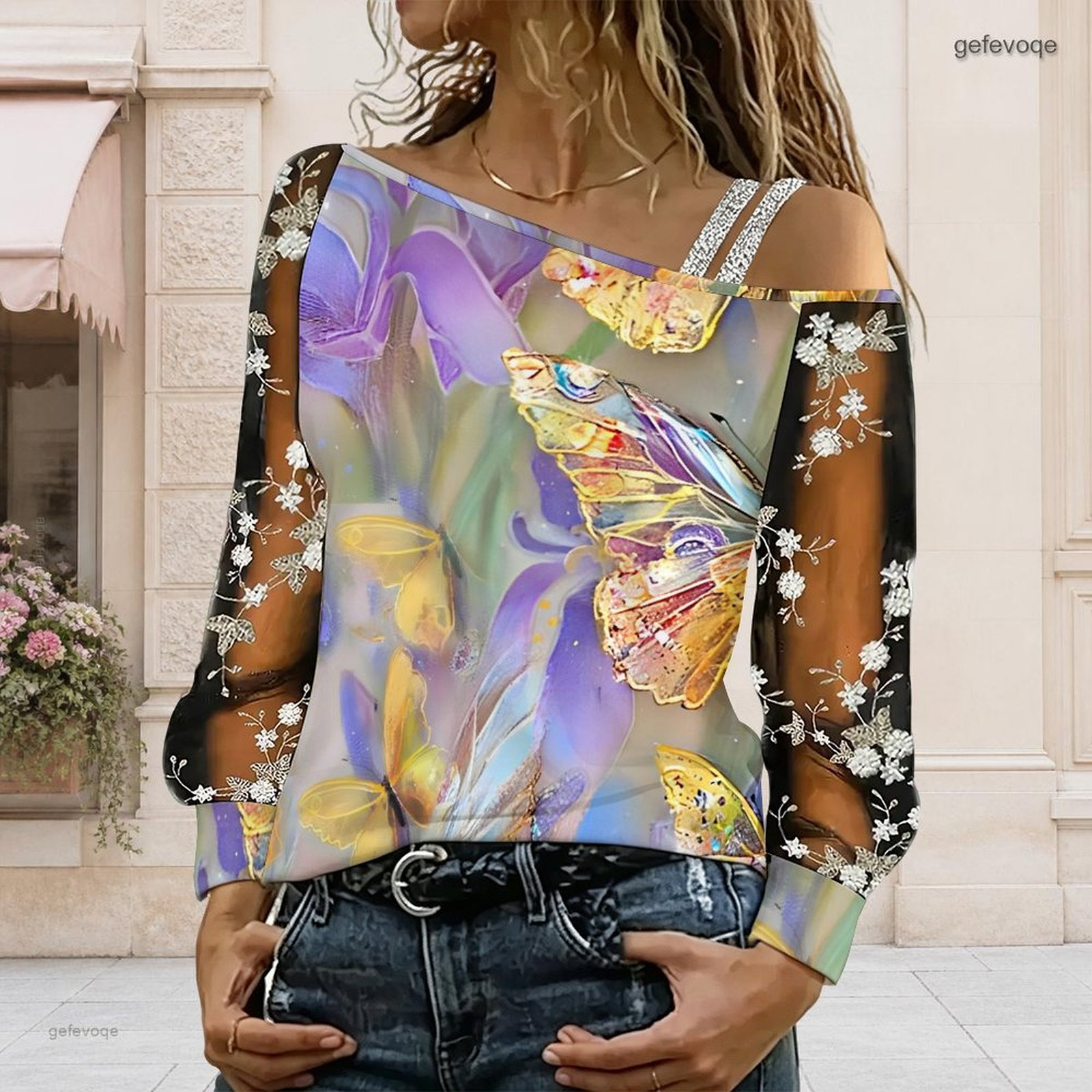 Damska bluzka z odkrytymi rami – Blouse Off Shoulder recenzja i cena