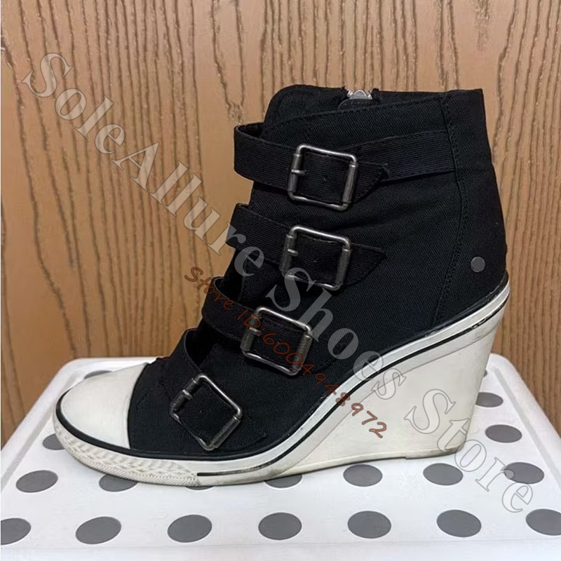Szare, wielokolorowe sneakersy – Wedge Espadrille Women recenzja i cena